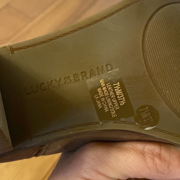 LUCKY BRAND Brown Leather Booties - Picture 4 of 6